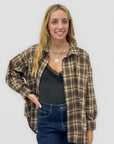 Camicia Oversize a Quadri Made in Italy