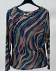 Maglia Fantasia Onde Made in Italy