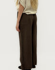 Pantaloni Palazzo in 100% Lino