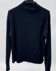 Maglione donna dolcevita corto in misto viscosa
