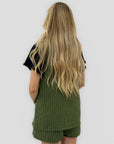 Completo a Righe con Gilet e Shorts