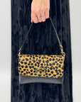 Borsa in vera pelle con stampa animalier – Made in Italy