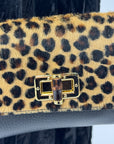 Borsa in vera pelle con stampa animalier – Made in Italy