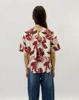 Maglia in cotone floreale