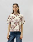 Maglia in cotone floreale