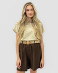 Pantaloncini con Cintura in Vita