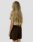 T-shirt in sangallo 100% cotone con manica corta