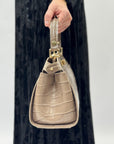 Borsa in vera pelle stampa cocco – Made in Italy