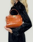Borsa in vera pelle stampa cocco – Made in Italy