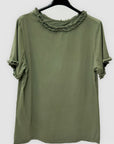 T-shirt in cotone con volant