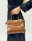 Borsa in vera pelle stampa cocco – Made in Italy
