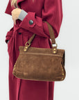 Borsa Siena in vera pelle scamosciata – Made in Italy