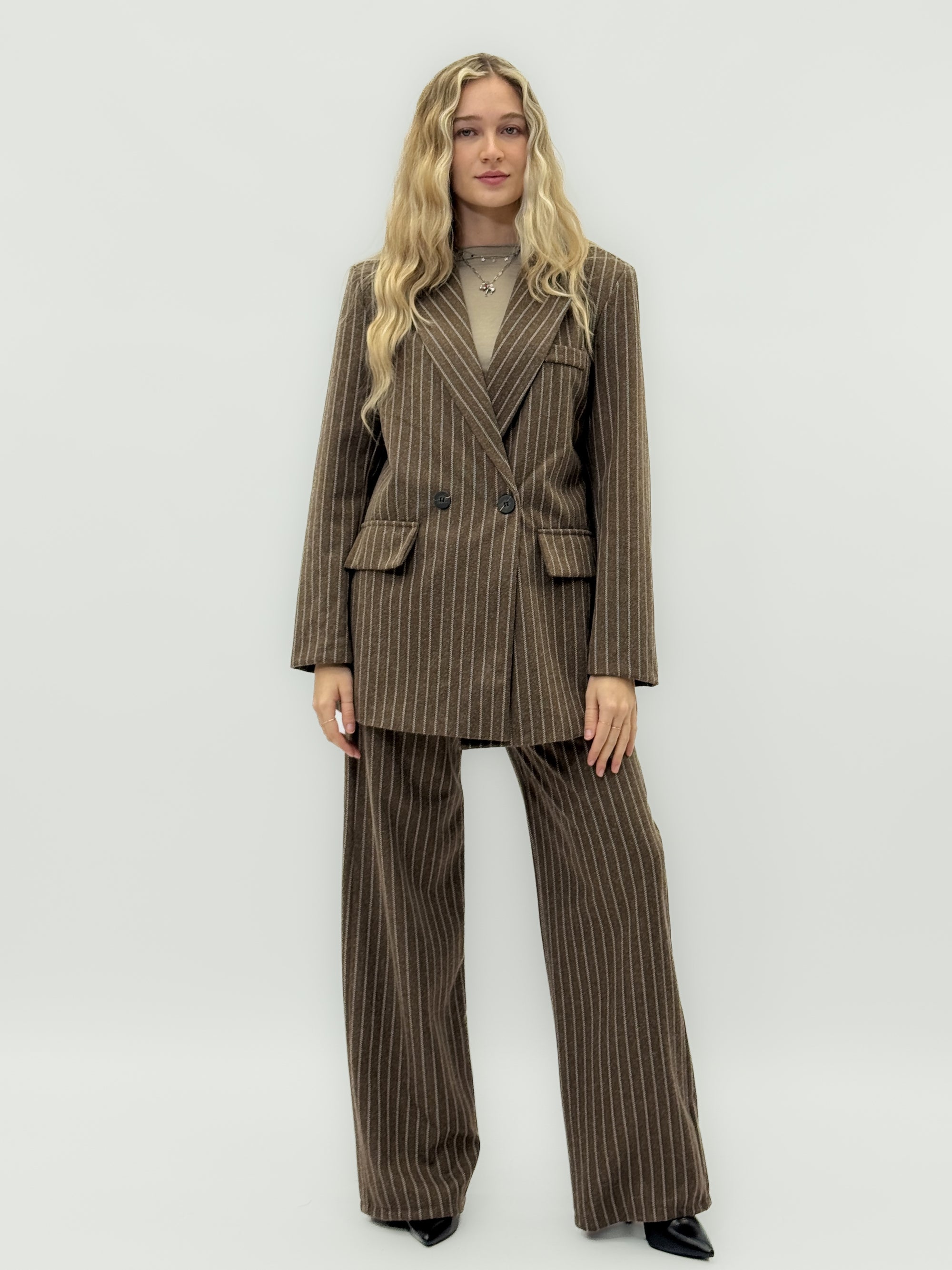 Completo a righe in velluto millerighe – Giacca e Pantalone
