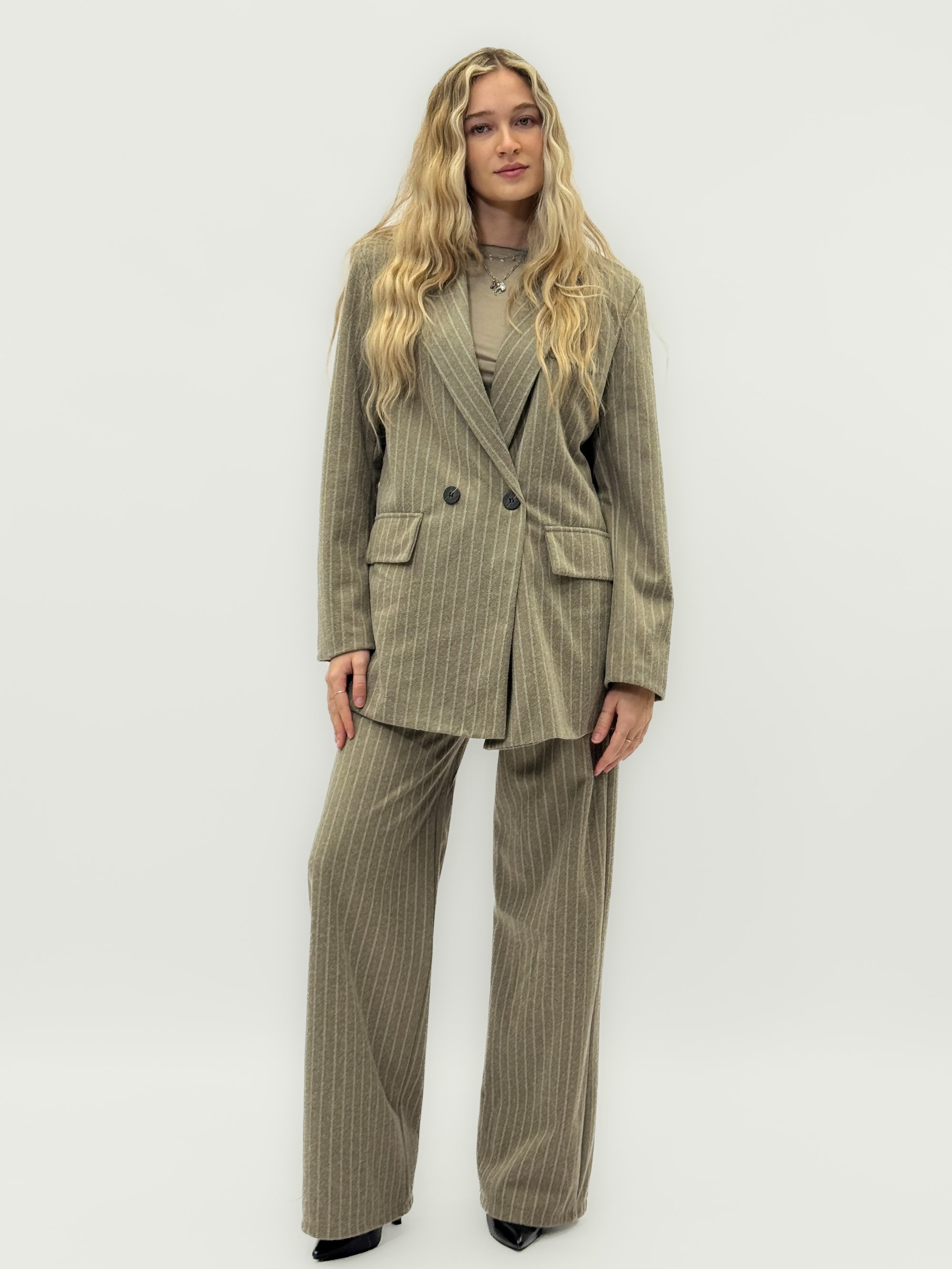 Completo a righe in velluto millerighe – Giacca e Pantalone