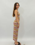 Abito lungo in lurex