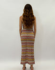 Abito lungo in lurex