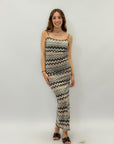 Abito lungo in lurex