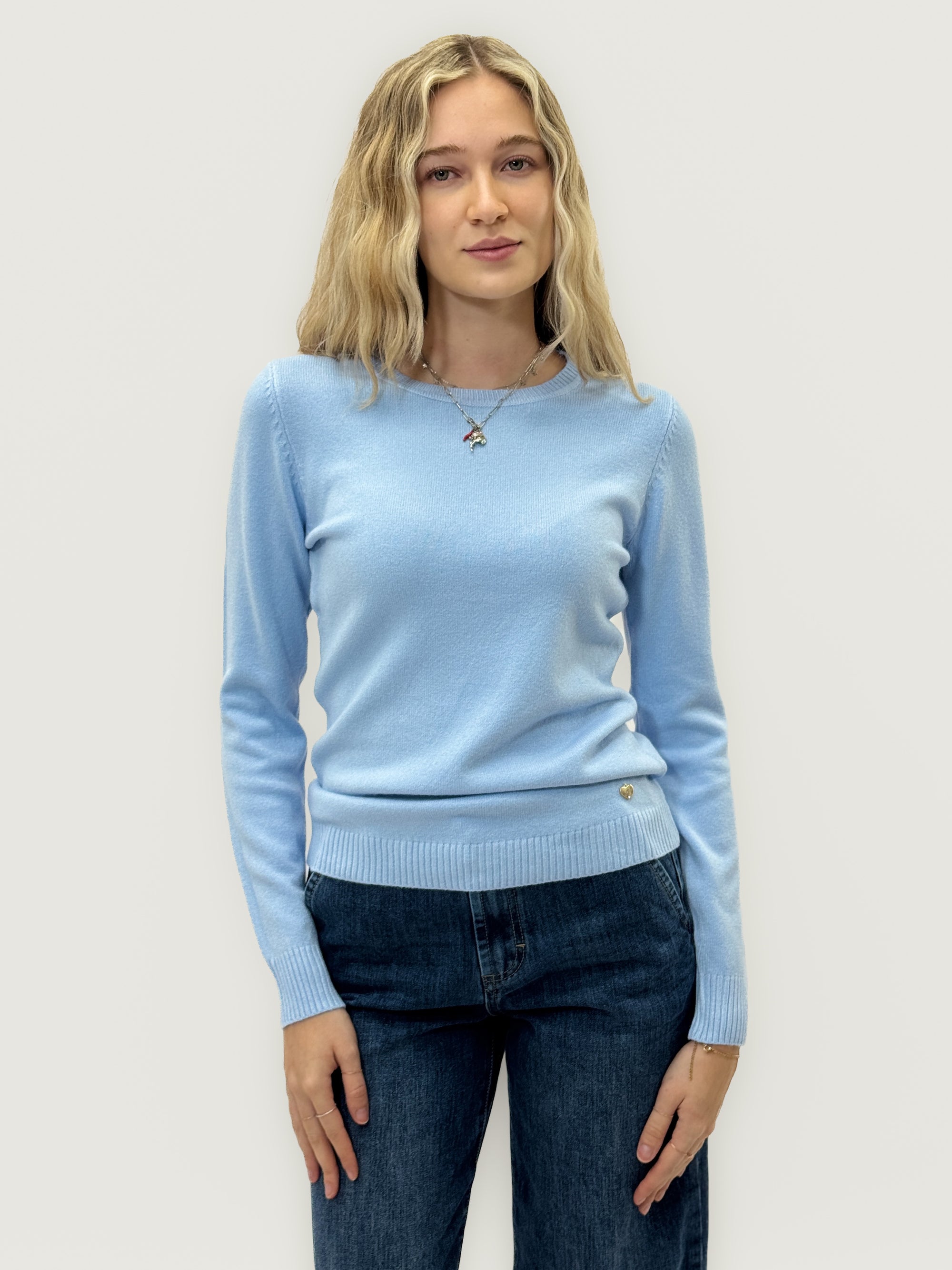 Maglione basic morbida girocollo