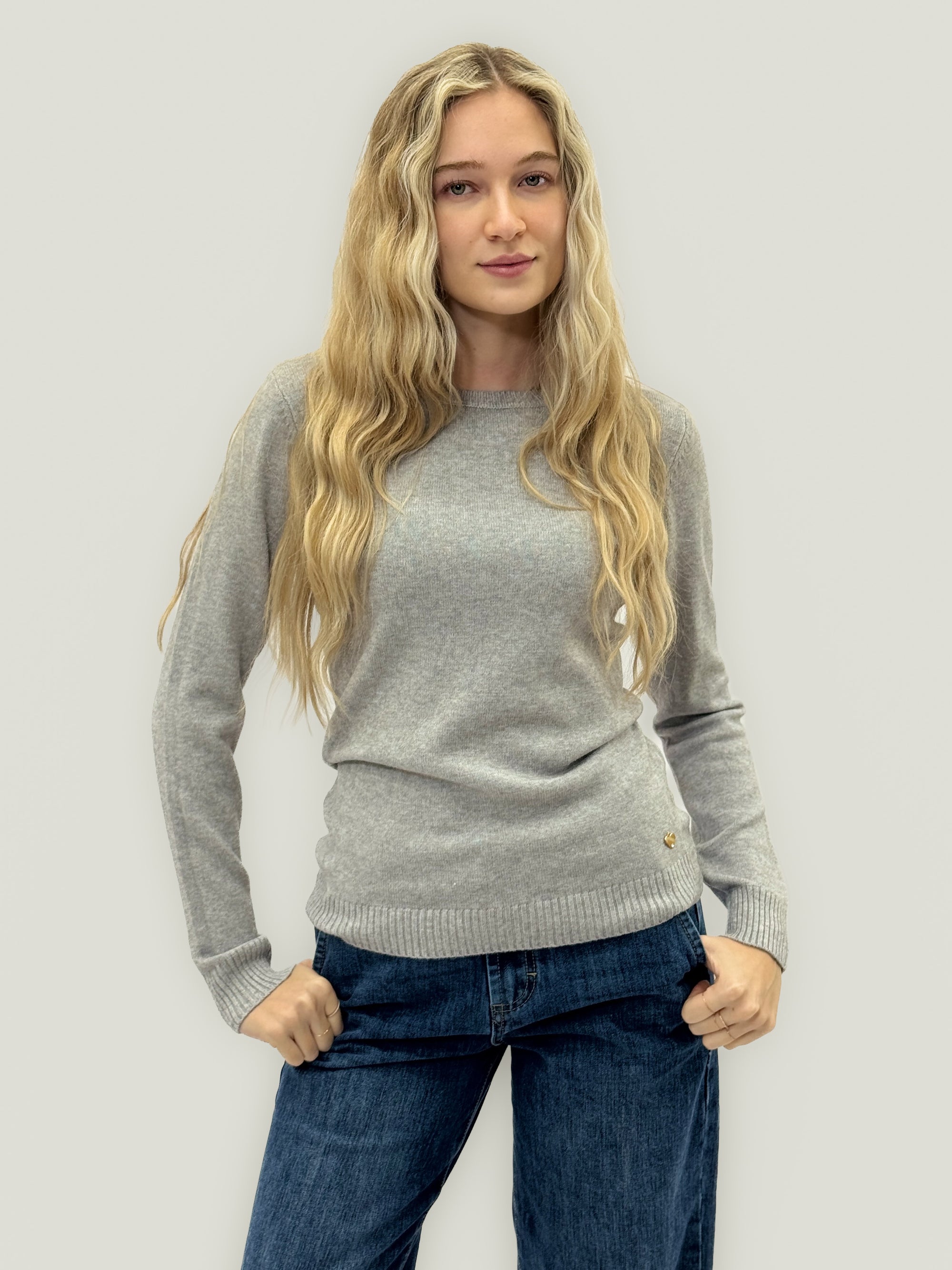 Maglione basic morbida girocollo