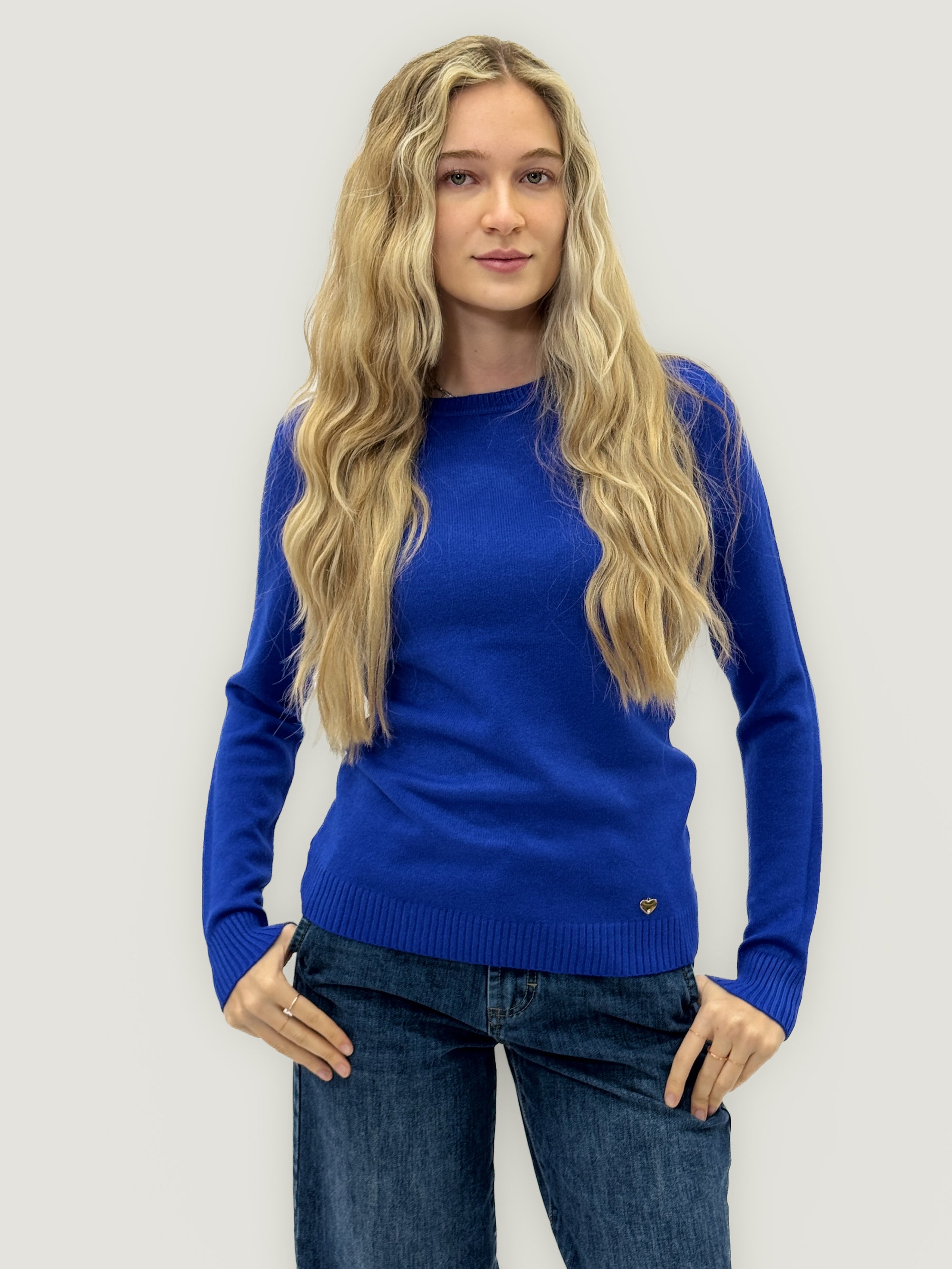 Maglione basic morbida girocollo