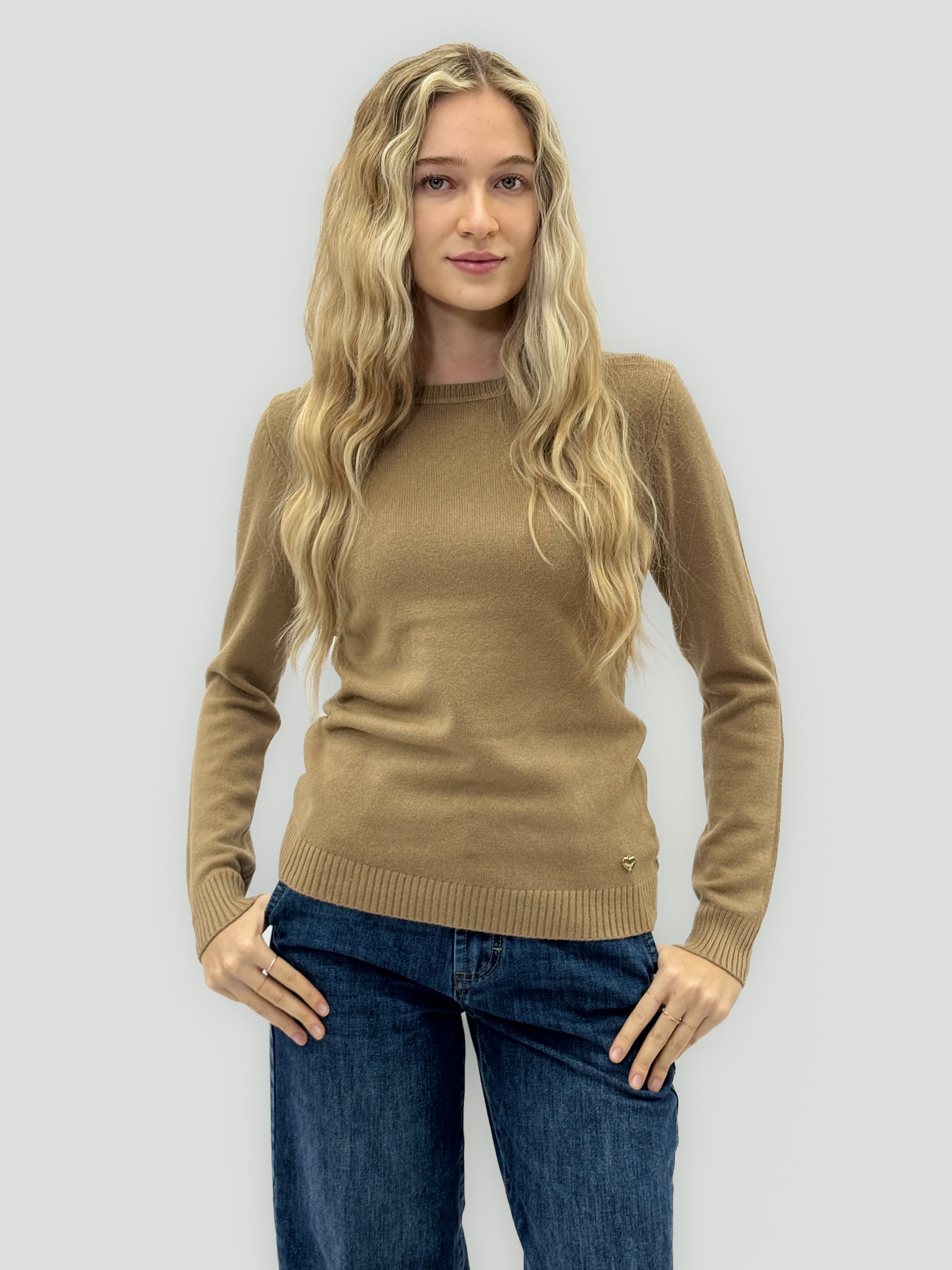 Maglione basic morbida girocollo
