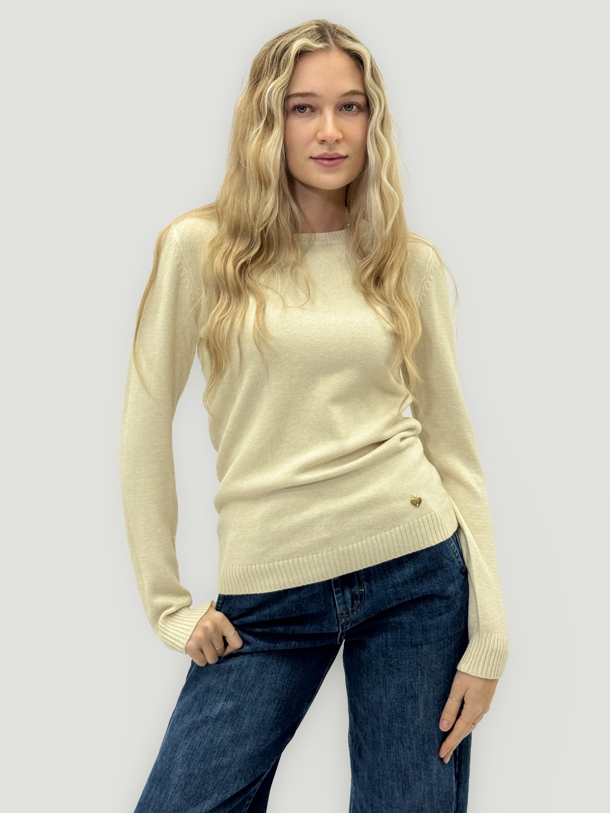 Maglione basic morbida girocollo