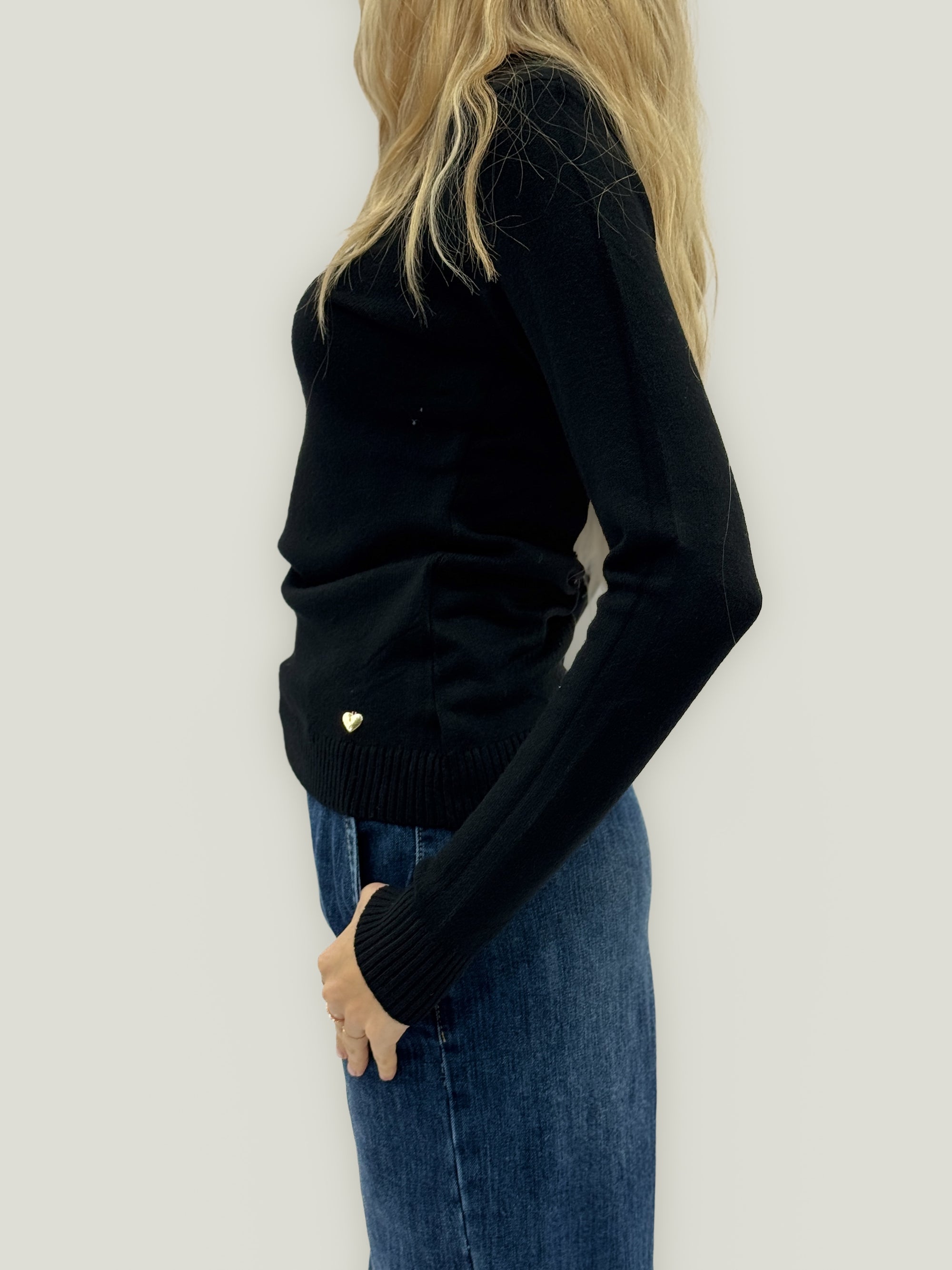 Maglione basic morbida girocollo