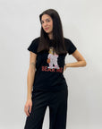 T-shirt con orsetto e scritta "bear me"
