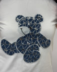 T-shirt con orsetto ricamato