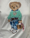 T-shirt in cotone con orsetto