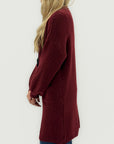 Cardigan lungo in misto lana - Comfort e chic