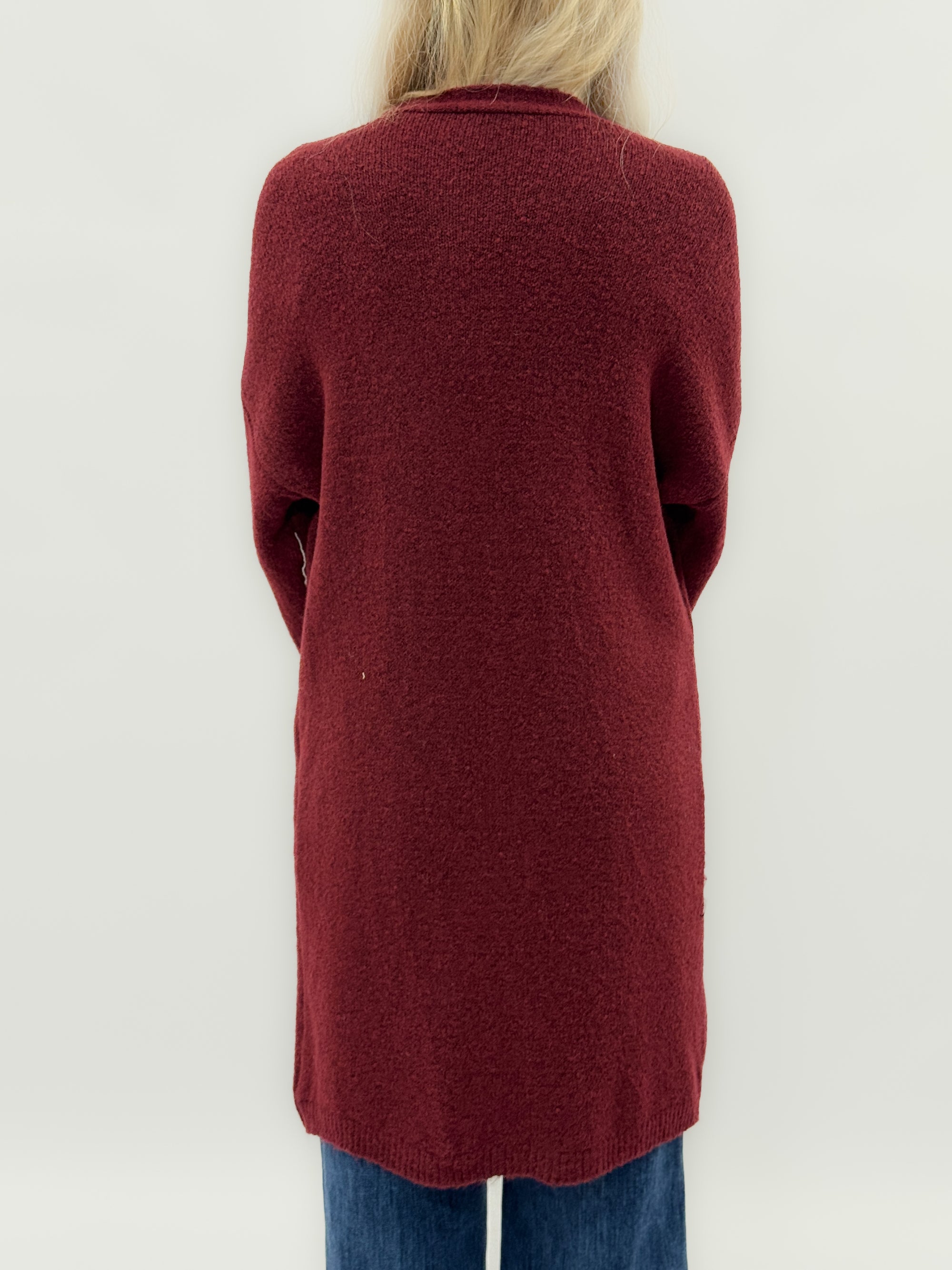 Cardigan lungo in misto lana - Comfort e chic