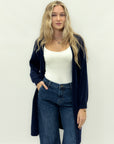 Cardigan lungo in misto lana - Comfort e chic
