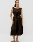 Abito in 100% Cotone con Cintura