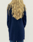 Cardigan lungo in misto lana - Comfort e chic