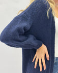 Cardigan lungo in misto lana - Comfort e chic