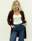 Cardigan lungo in misto lana - Comfort e chic
