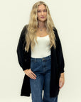 Cardigan lungo in misto lana - Comfort e chic