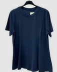 T-Shirt in Cotone con Vestibilità Svasata