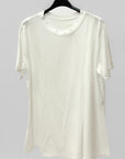 T-Shirt in Cotone con Vestibilità Svasata