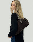 Borsa artigianale in vera pelle scamosciata – Made in Italy