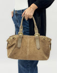 Borsa artigianale in vera pelle scamosciata – Made in Italy