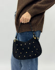 Borsa Eva in vera pelle scamosciata – Made in Italy