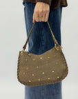 Borsa Eva in vera pelle scamosciata – Made in Italy
