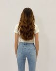 T-shirt con scollo a v