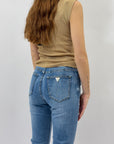 Maglia in lurex scollo a V