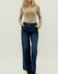 Jeans premium elasticizzati a gamba dritta