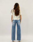 Pantaloni jeans gamba larga