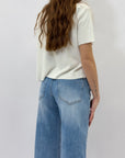 Pantaloni jeans gamba larga