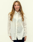 Camicia lunga con ricamo sul retro